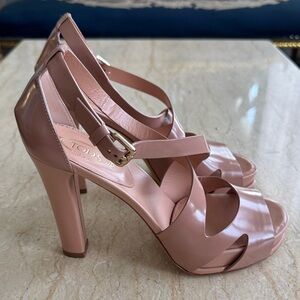 New Tod's Blush Strappy Sandals. Made in Italy. EU 37. $800